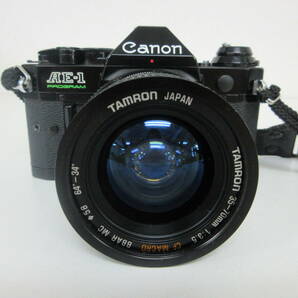 中古 カメラ Canon キャノン AE-1 program / レンズ tamron 35-70mm 1:3.5 / super cosina 70-210mm 1:4.5-5.6 ※動作未確認 ／Gの画像2