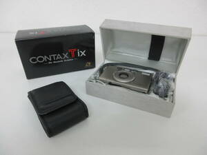 中古 カメラ CONTAX コンタックス Tix / Carl Zeiss Sonnar 28mm F2.8 ※通電のみ確認済 ／J