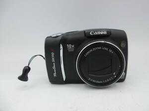 中古 カメラ Canon キャノン PowerShot パワーショット SX110 IS PC1311 単三電池駆動 デジタルカメラ ブラック ※通電のみ確認済 ／I