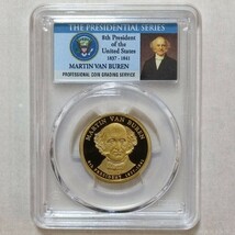 1円スタート！ 準最高鑑定 PCGS PR69DCAM 2008 マーティン・ヴァン・ビューレン大統領 1ドル大統領硬貨　アンティークコイン　モダンコイン_画像3