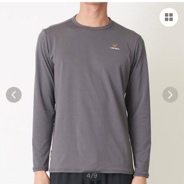 ベネクス リフレッシュTシャツ ロングスリーブ メンズ グレー L 新品