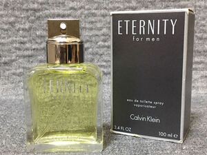 G4D297◆新品同様◆ カルバンクライン CK エタニティ フォーメン ETERNITY for men オードトワレ EDT 香水 100ml