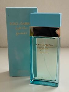 B4D801◆ 新品同様◆ ドルチェ&ガッバーナ DOLCE&GABBANA ライトブルー フォーエバー オードパルファム EDP 香水 100ml