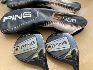 人気の名器 PING G400 FW 3W5W ヘッド2個セット ヘッドカバー付き