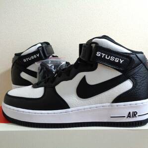 STUSSY x AIR FORCE 1 '07 MID SP 27.5cm 国内正規品 ステューシー エアフォース1 パンダ PANDAの画像1