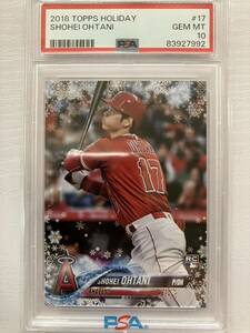 PSA10 RC 2018 TOPPS HOLIDAY HMW17 大谷翔平 ルーキーカード