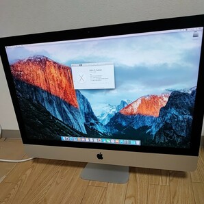 中古☆Apple iMac Retina 5K 27インチ Late 2015 MK472J/A☆Core i5 3.2GHz/16GB/SSD128GB/Radeon R9 M390の画像1