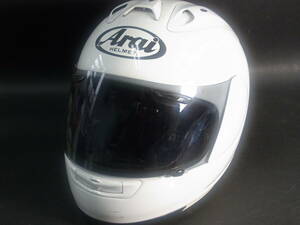 (B876) 希少 当時物 Arai RX-7 R4 IV XSサイズ 53-54cm アライ ヘルメット フルフェイス コレクション バイク ホワイト