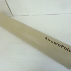R838 ストレッチポール Stretch Pole 長さ約99cm 直径約15cm ベージュ ストレッチ エクササイズ ヨガ 等の画像1