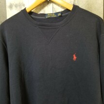 POLO RALPH LAUREN　ラルフローレン　スウェット　トレーナー　Mサイズ　ネイビー系　メンズ_画像5