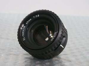 ☆【1W0410-8】 Nikon ニコン 引き伸ばしレンズ EL-NIKKOR 63mm 1:2.8 カメラレンズ ジャンク