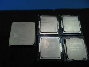 i7-4790/i5-4590/i3-6100T/Celeron/AMD Phenom II - CPU 5枚 