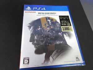 即決3800円送料込み！新品 PS4 メタルギアソリッド METAL GEAR SOLID V: GROUND ZEROES + THE PHANTOM PAIN