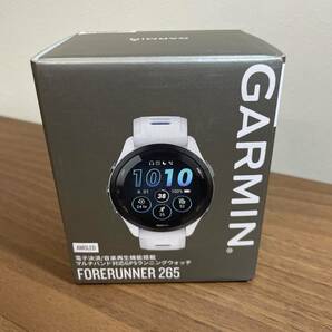 5085【未使用】GARMIN ガーミン FORERUNNER 265 マルチバンド対応GPSランニングウォッチ ホワイト ブランド 時計の画像1