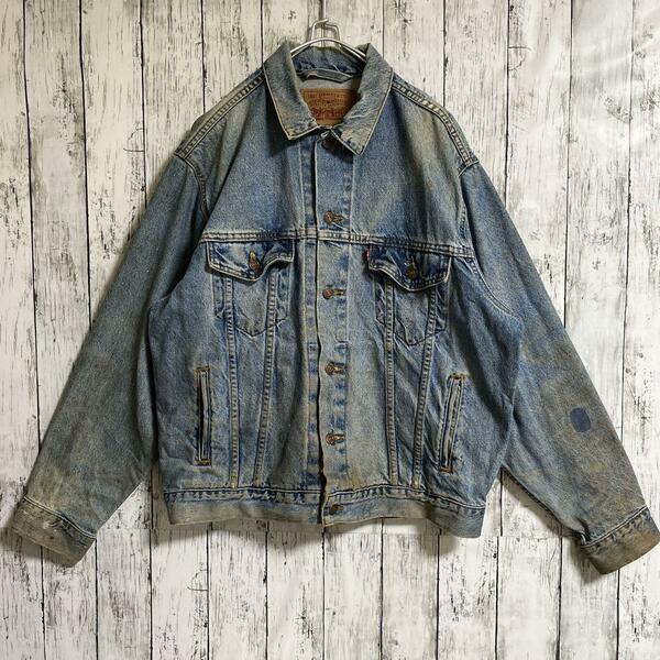 90's LEVI'S リーバイス 70507 USA製 アメリカ製 Gジャン L デニムジャケット US古着 アメカジ 90年代ヴィンテージ HTK3672