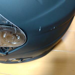 シンプソンヴェノムヘルメットＸＬ+スモールジェットヘルメット アイボリー/ブラック 54cm~57cm+ FODSPORTS バイクインカム(２個セット)の画像3