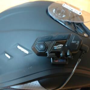 シンプソンヴェノムヘルメットＸＬ+スモールジェットヘルメット アイボリー/ブラック 54cm~57cm+ FODSPORTS バイクインカム(２個セット)の画像5