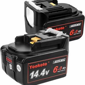 マキタ14.4Vバッテリー BL1460b 互換 2個セット バッテリーホルダー2個付き