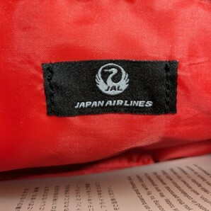 未使用 日本航空 ゼロハリバートン アメニティポーチ 赤 JAL ZERO HALLIBURTONの画像3
