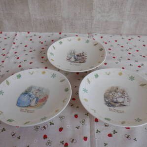 D4『yamaka★ピーターラビット 3つの柄違いのプレート~3枚セット』~箱付き 三菱信託銀行 長期保管品