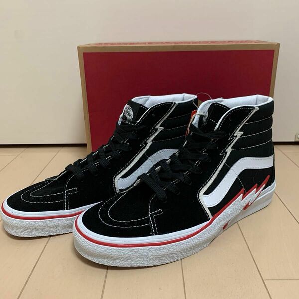 SK8-HI BOLT black red 日本未発売　海外限定モデル　28cm