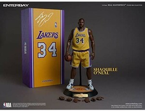 ☆新品 1/6　※おまけ付き エンターベイ　シャキール・オニール　アクションフィギュア　リアルマスターピース　NBA　レイカーズ　ENTERBAY