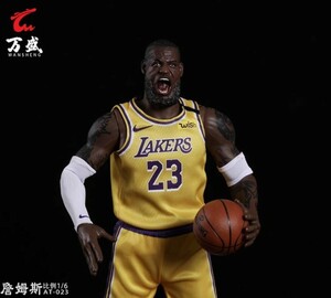 ☆新品　1/6　レブロン・ジェームズ　アクションフィギュア　レイカーズ　NBA　エンターベイ等に　WANSHENG