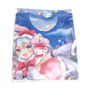 未開封 限定 雪ミク SNOW MIKU ハローキティ フルグラフィック Tシャツ Day（昼）ver.