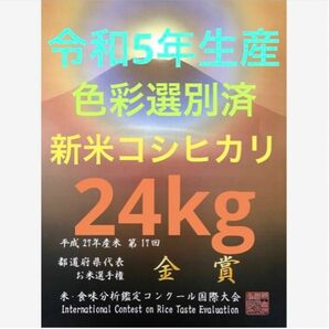 色彩選別済、栃木県産農家直送新米コシヒカリ24kg