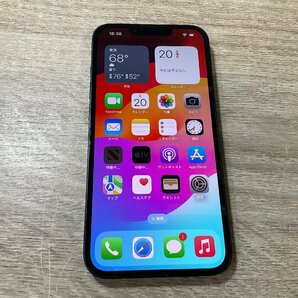 【7671】iPhone 13 256 GB ミッドナイト SIMフリーバッテリー93% 利用制限なし 完動品 1円～スタートの画像1