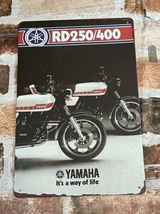 YAMAHA RZ250 RZ350 ② ヴィンテージ加工　昭和レトロ　ヤマハ　RD250 rd400 逆輸入車