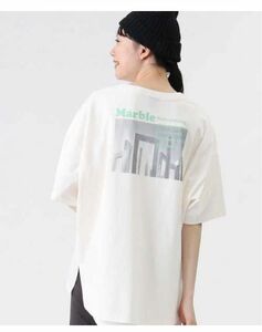 新品ライトオン購入●RAG MACHINEフォトプリントTシャツ　Ｌホワイト　ビッグシルエット