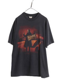 90s ★ オジーオズボーン フェス プリント Tシャツ メンズ XL / 90年代 OZZY OSBOURNE オフィシャル 当時物 バンド ロック 黒 Ozzfest 1998