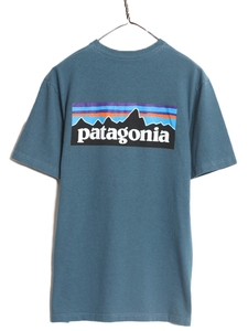 19年製 パタゴニア 両面 プリント 半袖 Tシャツ メンズ S 古着 Patagonia アウトドア フィッツロイ イラスト ボックスロゴ バックプリント