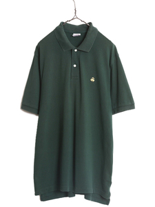 高級 100% ピマコットン ブルックスブラザーズ 鹿の子 半袖 ポロシャツ メンズ XL Brooks Brothers 半袖シャツ ワンポイント 大きいサイズ