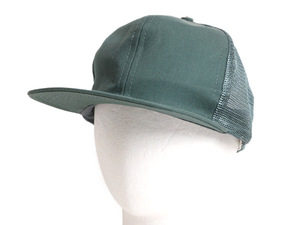 デッドストック 80s ディッキーズ 無地 メッシュ ベースボール キャップ メンズ フリーサイズ / 新品 80年代 ヴィンテージ 帽子 Dickies 緑