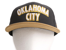 ニューエラ オクラホマシティ サンダー ベースボール キャップ フリーサイズ 古着 NEW ERA 9FIFTY 帽子 NBA オフィシャル バスケ 2トーン_画像2