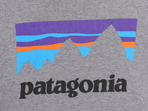 パタゴニア プリント 長袖 Tシャツ メンズ М 古着 Patagonia アウトドア ロンT グラフィック ステッカー ロゴ ワンポイント クルーネック_画像3