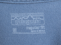 17年製 パタゴニア 両面 プリント 半袖 Tシャツ メンズ М / 古着 Patagonia アウトドア フィッツロイ P6 バックプリント ボックスロゴ 青_画像5