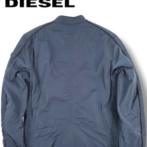 【DIESEL/ディーゼル】J-Quad ジャケット ライダースジャケット/ブルゾン シングル ネイビー サイズL バイカージャケット 美品 定番の画像3