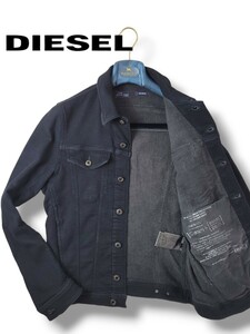 DIESEL/ディーゼル　ELSHAR スウェットデニムジャケット　ジョグデニム　　メンズ ジャケット JOGG JEANS デニムジャケット ブラック　M