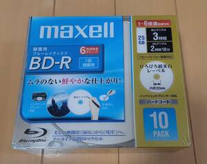 新品　未開封　録画用ブルーレイディスク　BD-R　1回録画用　６倍速高速ダビング　25GB　10枚　BR25VFWPC.10S