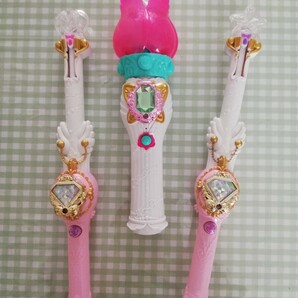 1円～ 通電確認済 魔法使いプリキュア! リンクルステッキ フラワーエコーワンド キュアミラクル キュアマジカル キュアフェリーチェの画像1