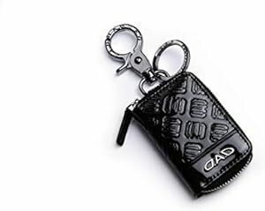  Garcon DAD [ small size. smart key case ] smart key case 2 mono g ram leather enamel black / silver HA