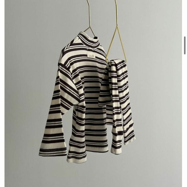 kokokids middle neck tops ボーダートップス　韓国子供服