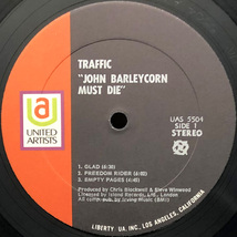 ★US ORIG LP★TRAFFIC/John Barleycorn Must Die 1970年 初回黒橙ラベル 初回マト1 STERLING LH刻印 高音圧 STEVE WINWOOD在籍_画像3