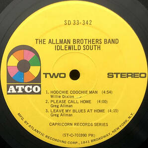 ★US ORIG LP★ALLMAN BROTHERS BAND/Idlewild South 1970年 初回BROADWAY黄ラベル ザラ紙ジャケ CS付 2ndアルバム サザンロック名盤の画像4