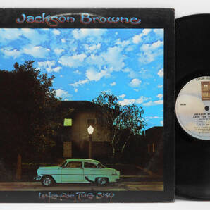 ★良盤 US ORIG LP★JACKSON BROWNE/Late For The Sky 1974年 初回W無し雲ラベル 映画「タクシードライバー」挿入歌 浜田省吾への影響大の画像1