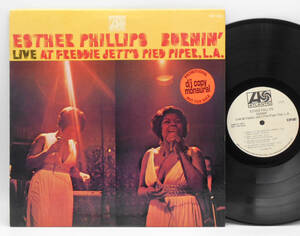 ★US ORIG PROMO ONLY MONO LP★ESTHER PHILLIPS/Burnin' 1970年 希少プロモ盤のみのMONO盤 傑作SOULライヴ Pro.KING CURTIS 白プロモ WLP