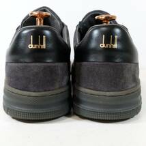 【未使用 箱 袋付】dunhill ダンヒル サイズ:40(25cm相当) レザー スニーカー スエード グレー 灰 ブラック 黒 ビジネス シューズ 革靴_画像6